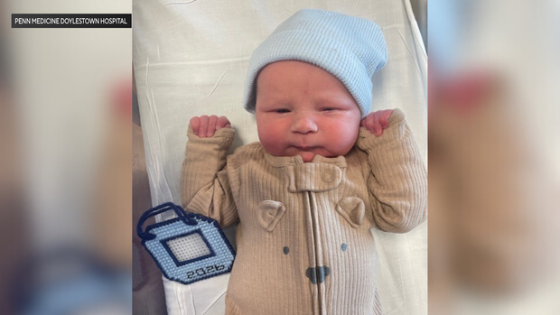 Henry Schamp, born to parents Sarah and Ryan Schamp, at Penn Medicine Doylestown Hospital at midnight 