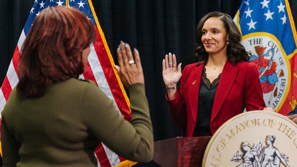 Mary Sheffield sworn in as Detroit's first woman mayor 