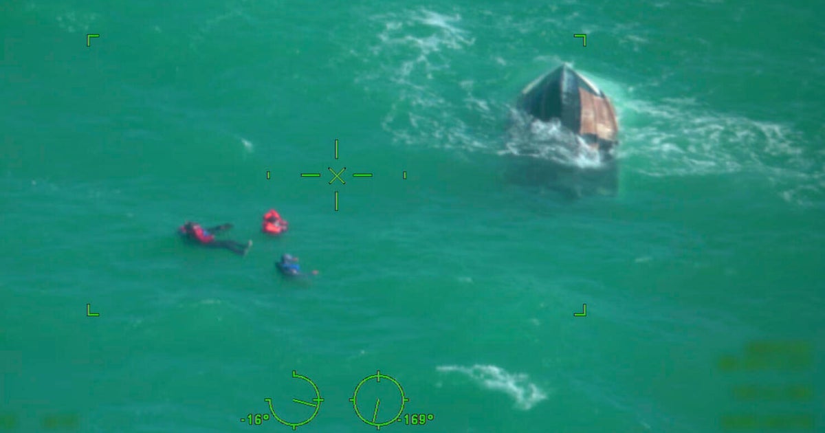 Coast Guard rescues 4 boaters after vessel capsizes, starts smoking off Key West