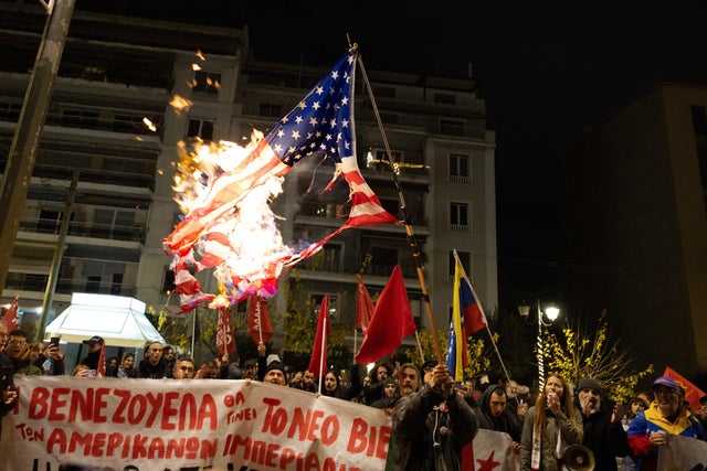 Greece US Venezuela Protest 