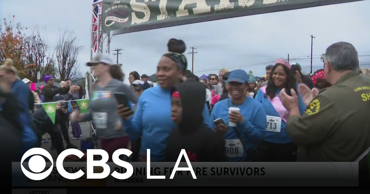 Thousands pound pavement for inaugural "Altadena Forever Run," raising money for Eaton Fire victims
