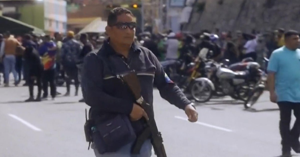 Armed militias patrol Caracas after Maduro's exit