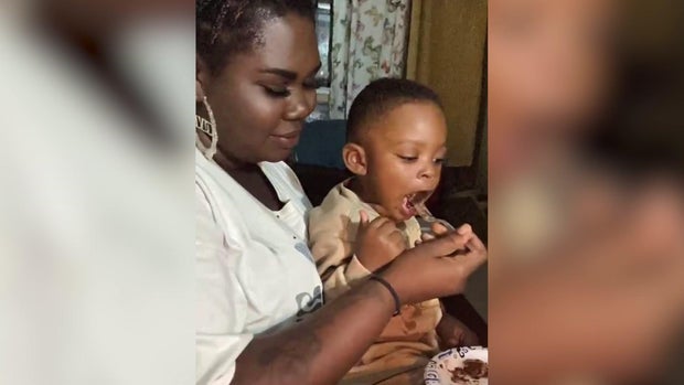 Imani Furman and her 2-year-old son, Messiah 