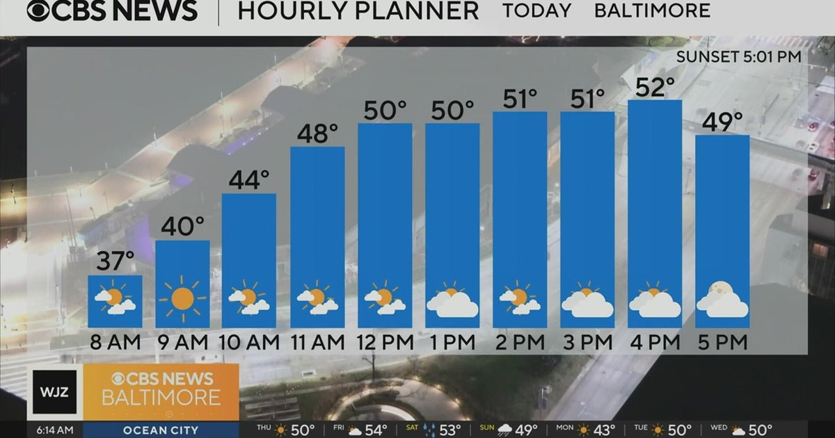 Seasonably warm in Maryland before rain returns late Friday - CBS Baltimore