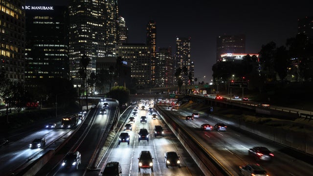 freeway traffic in LA. 