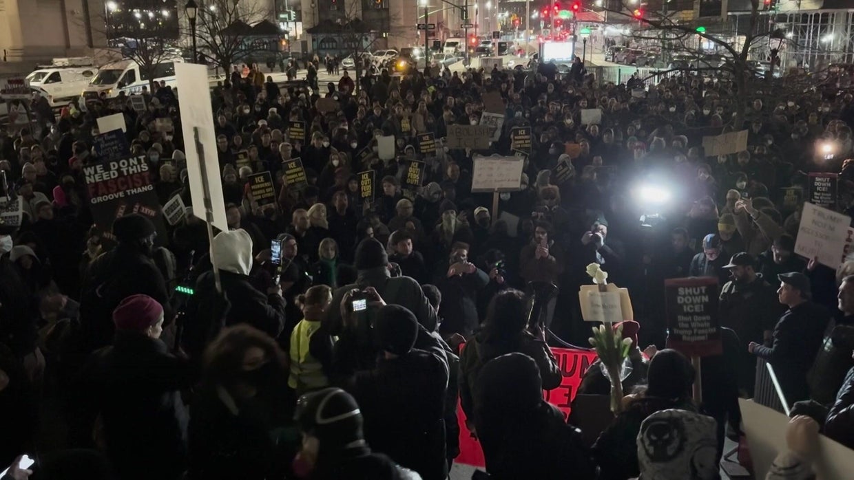More ICE protests in New York City day after Minneapolis shooting - CBS ...