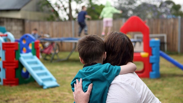 A foster mother with her foster kids and son, 4 November 2006. SHD Picture by D 