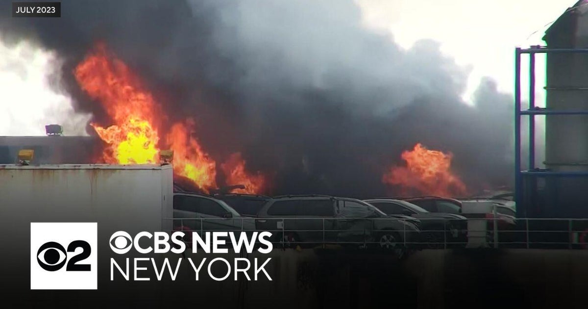 Coast Guard releases report on 2023 Port Newark cargo ship fire - CBS ...