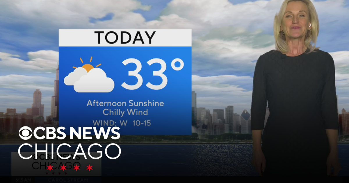 Afternoon sunshine, chilly wind in Chicago Sunday