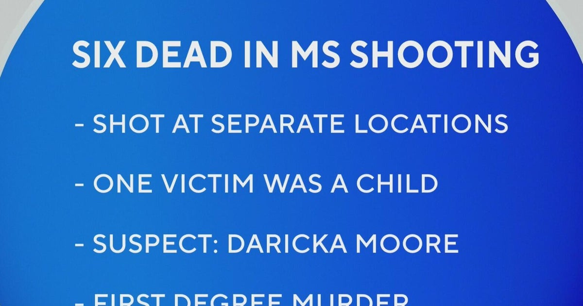 Six killed in Mississippi shootings; 24‑year‑old suspect charged with murder