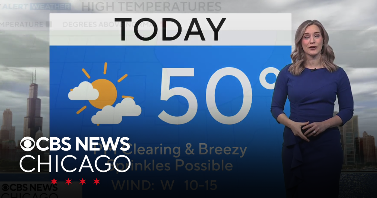 Highs in the low 50s on Tuesday - CBS Chicago