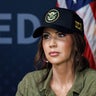 U.S. Homeland Security Secretary Kristi Noem speaks during a roundtable with local ranchers and Customs and Border Protection employees in Brownsville, Texas, on Jan. 7, 2026. 