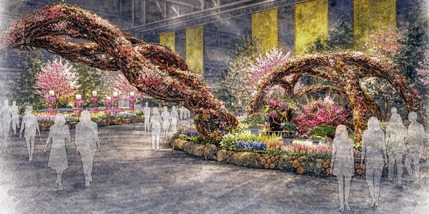 Philadelphia Flower Show rendering 