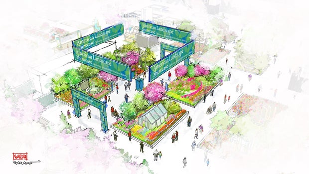 Philadelphia Flower Show rendering 