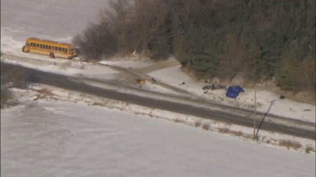 Automobile tuning, lightbar flashing LED blue light is mounted on the roof to look like an American police car, individual modification of the design, dark background, copy space 