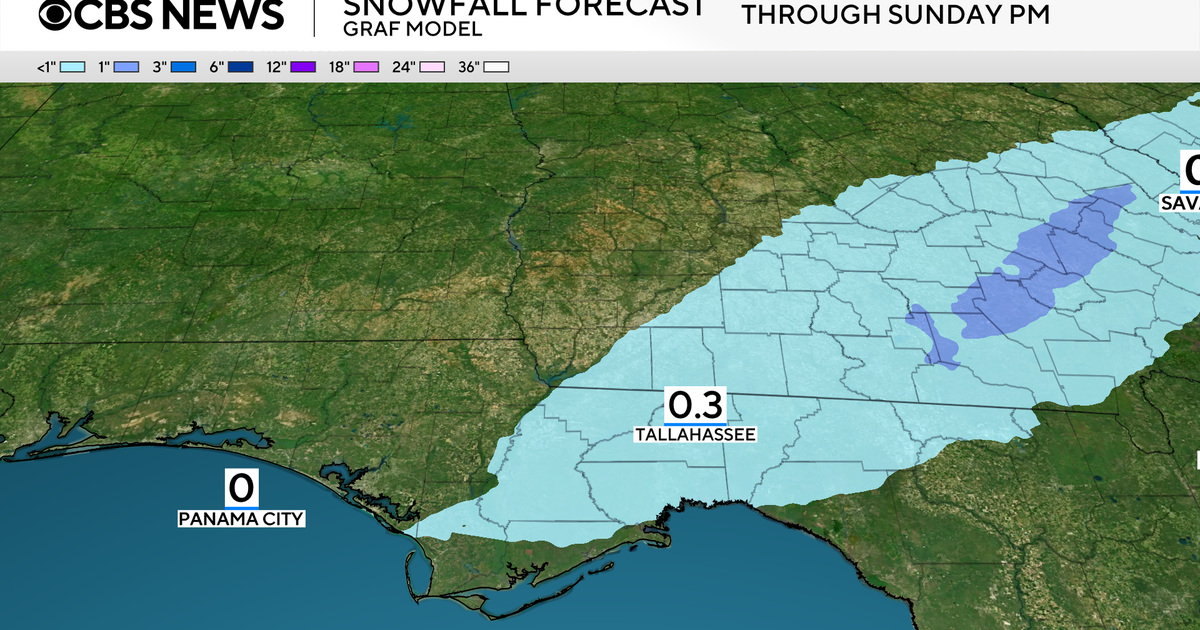 Cold front expected to move through Florida Sunday, possibly bringing snow to Panhandle. What about South Florida?