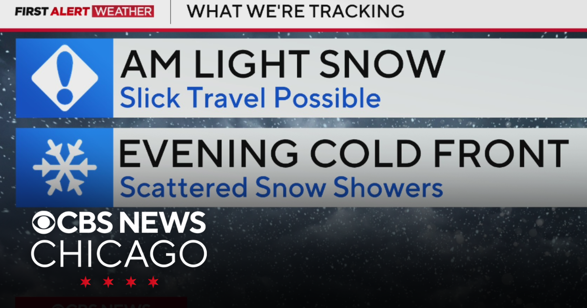 Light snow ahead of cold front on Friday night - CBS Chicago