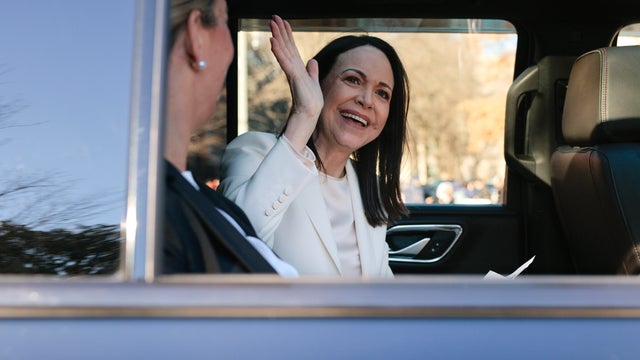 President Trump Meets With Venezuelan Opposition Leader And Nobel Peace Prize Winner Mar&iacute;a Corina Machado At The White House 