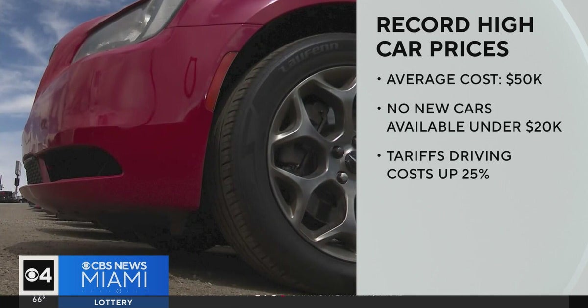 New data shows average cost of cars reaching record highs