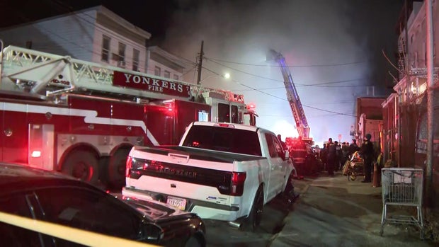 Crews battle Yonkers fire 