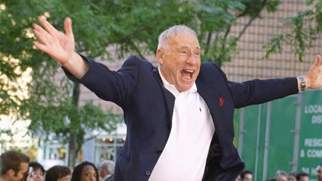 Mel Brooks belts out a number from his Tony Award-winning sm 