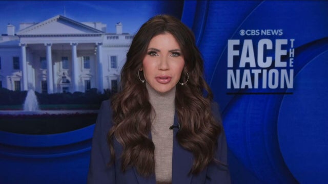 Homeland Security Secretary Kristi Noem appears on "Face the Nation" on Sunday, Jan. 18, 2026. 