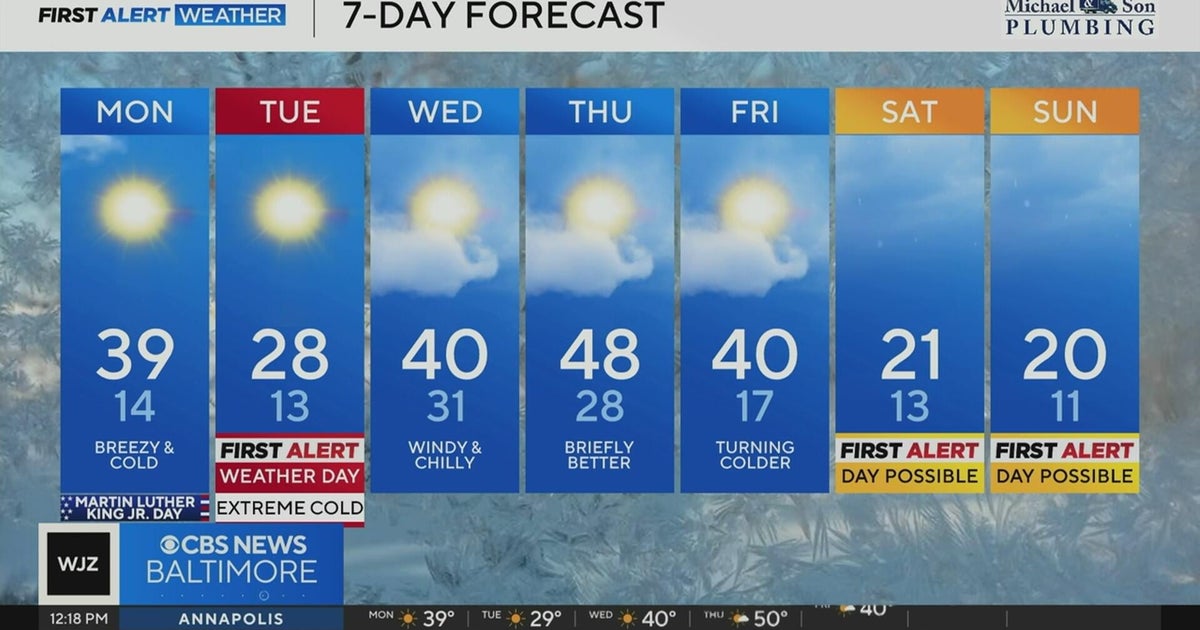 Warm up expected late this week in Maryland, ahead of possible weekend ...