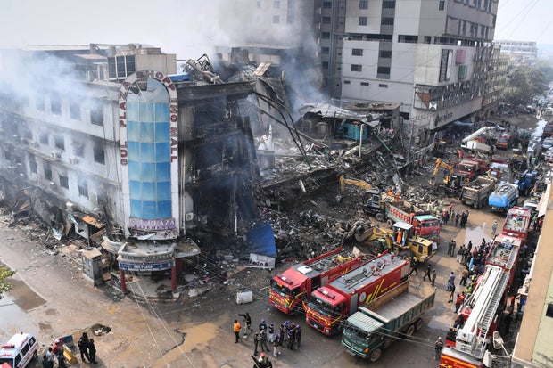 Pakistan Shopping Plaza Fire 