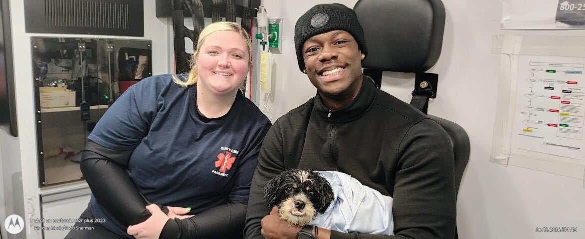 Firefighters rescue puppy from house fire in Dolton, Illinois - CBS Chicago