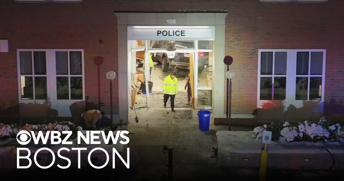 Man in SUV intentionally drives into Shrewsbury police station, chief says