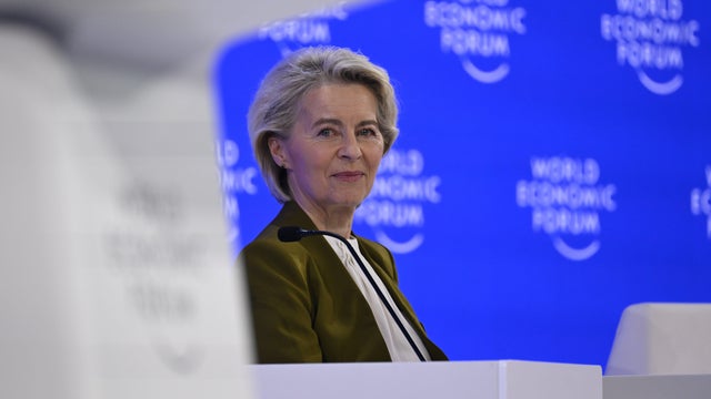 EU Commission President von der Leyen attends WEF in Davos 