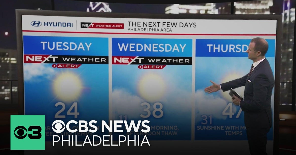 Coldest air of season hits Philadelphia region Tuesday
