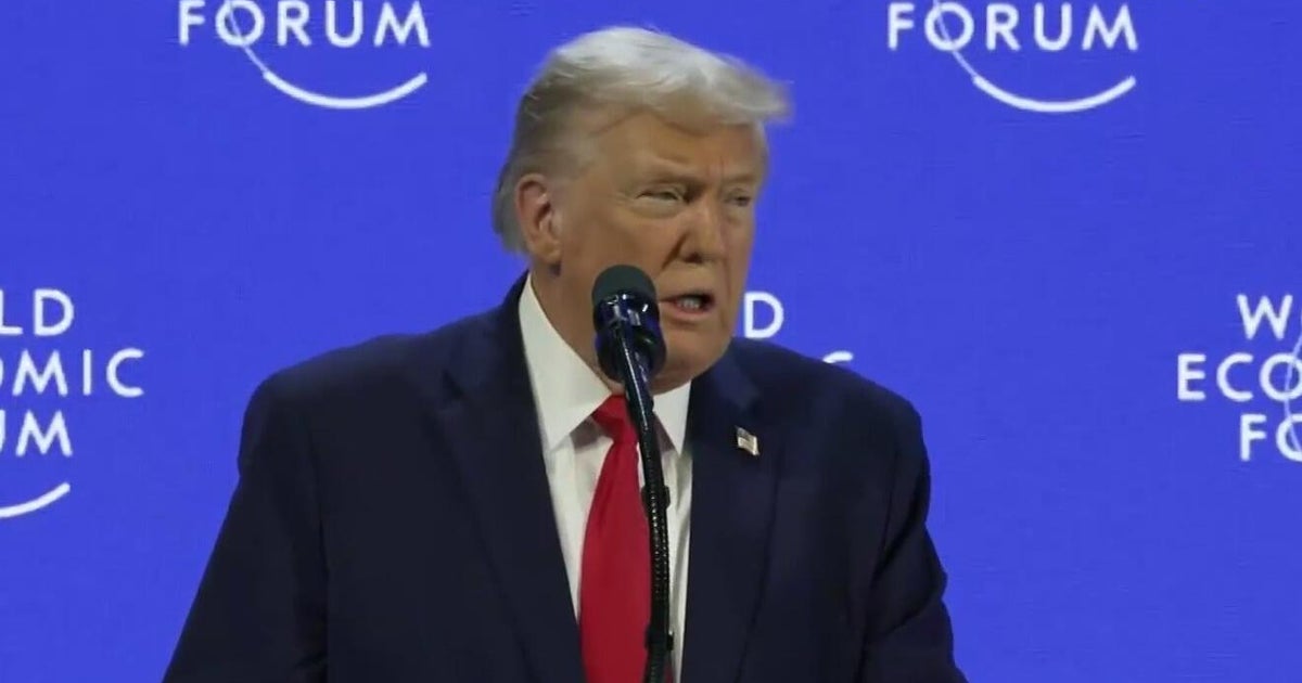 Pres. Donald Trump speaks to world leaders at World Economic Forum in Switzerland