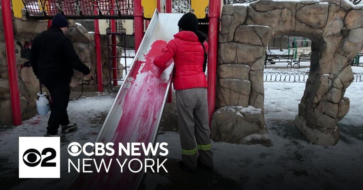 Vandals deface Brooklyn playground with swastikas twice in 1 week