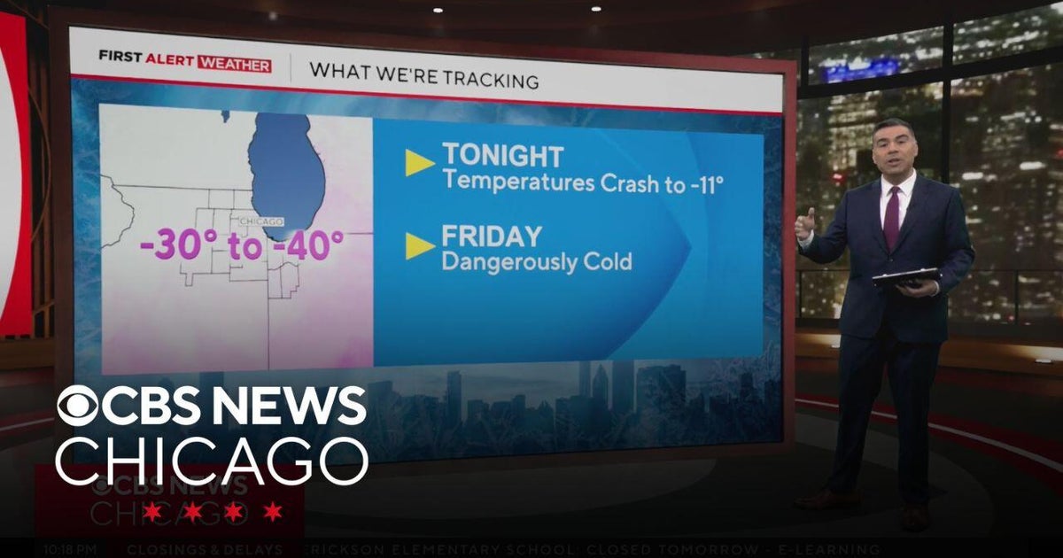 Dangerous cold moving in, with Extreme Cold Warning for Chicago