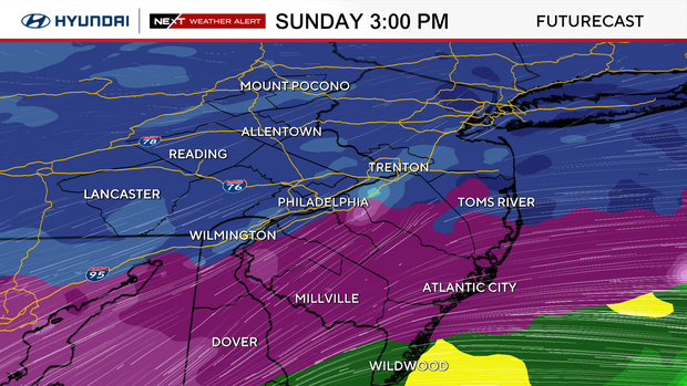 Dangerous subfreezing temps in Philadelphia area sets stage for major snowfall 