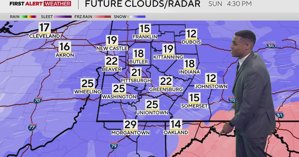 Winter storm continues to make its way toward western Pennsylvania