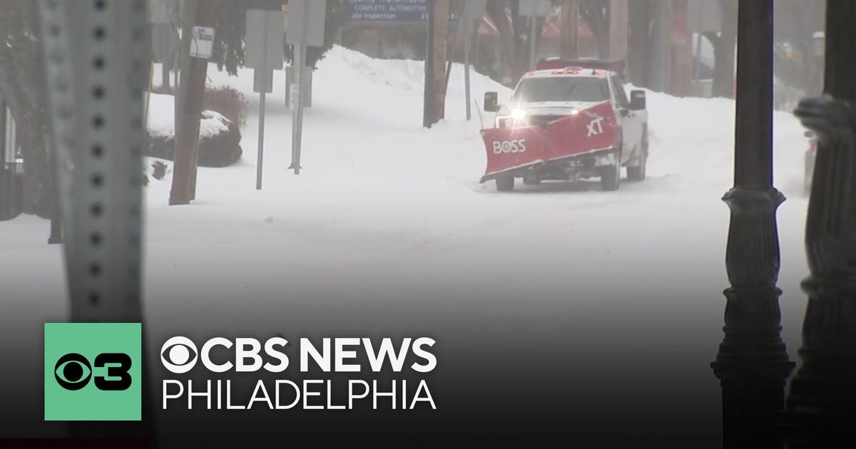 Crews in Doylestown, Pennsylvania, describe conditions on the roads during snowstorm