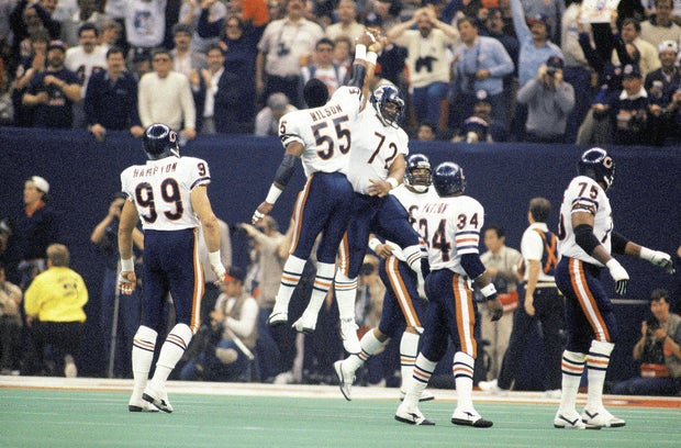 Chicago Bears Otis Wilson and William Perry, Super Bowl XX 