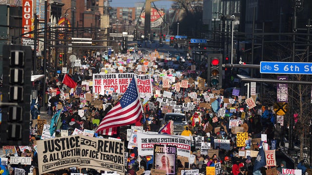 Anti-ICE (Immigration and Customs Enforcement) demonstration, Minneapolis, Minnesota, January 2026 