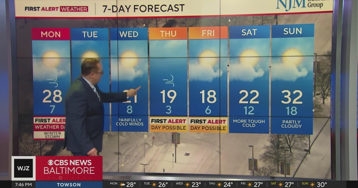 Bitter cold lingers this week in Maryland