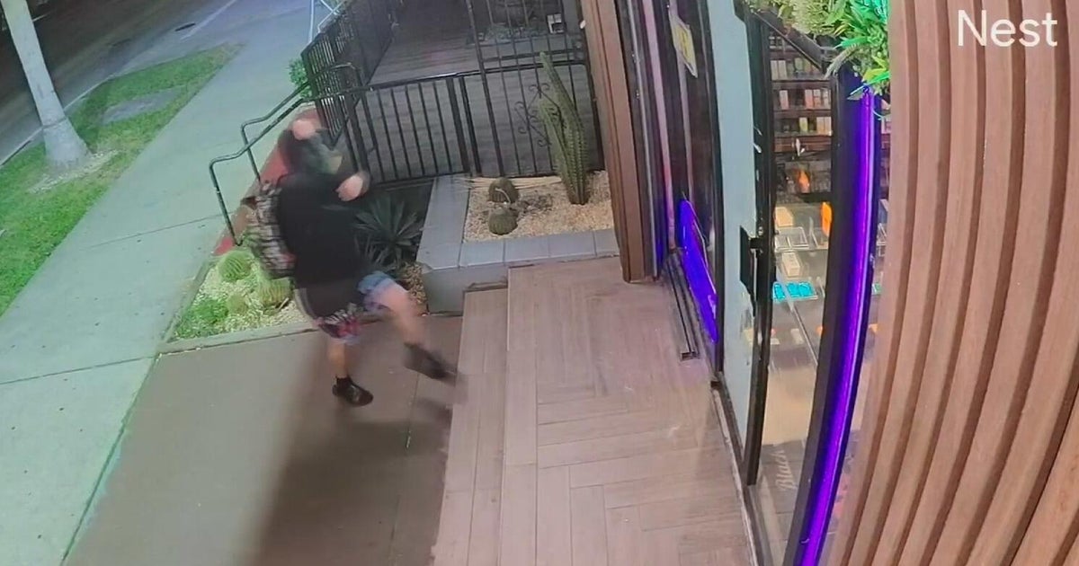 Camera on camera: Suspects wanted in Miami smoke shop break-in - CBS Miami