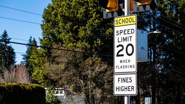 School Zone Speed Limit Sign 