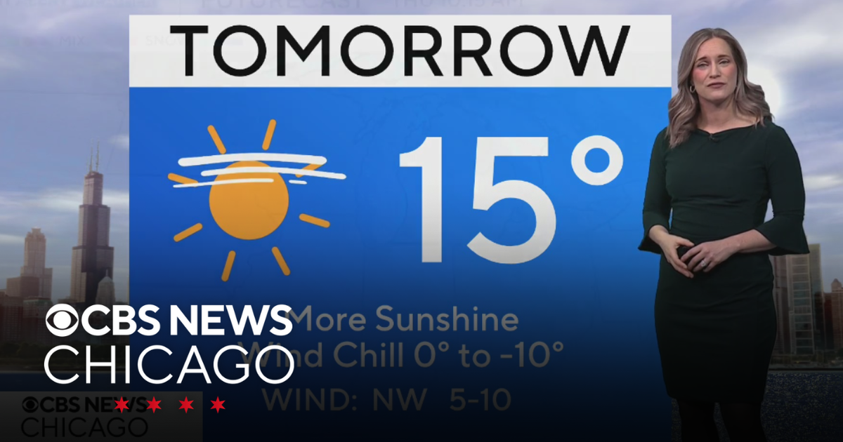 Subzero wind chills on Wednesday - CBS Chicago