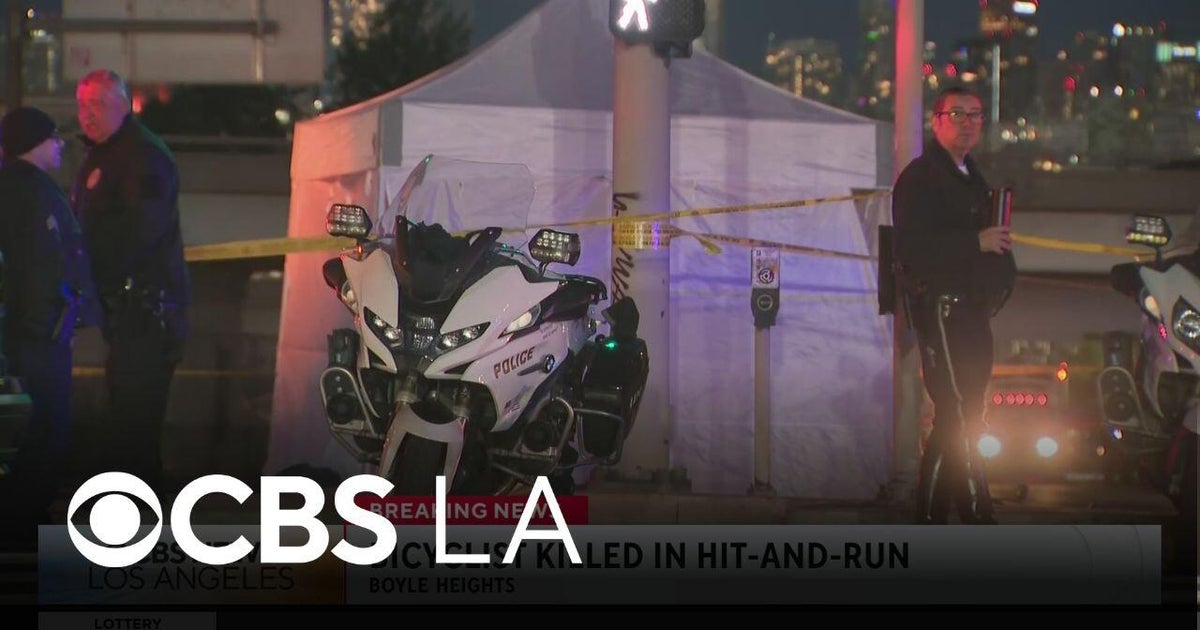 Boyle Heights bicyclist killed in hit-and-run crash - CBS Los Angeles