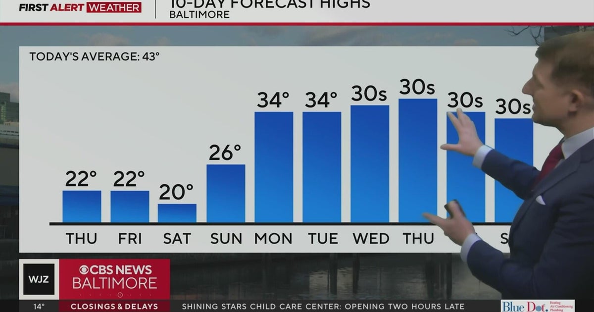 Dangerous cold through Saturday in Maryland - CBS Baltimore