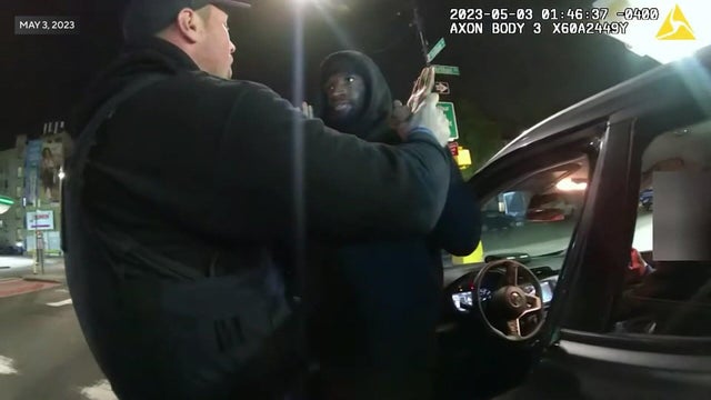 Justin Cohen frisked by police 