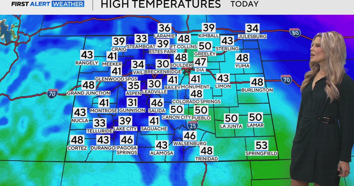 Warming up for the weekend, watching for snow chances in Denver - CBS ...