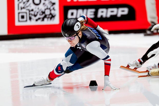 Speed skater Corinne Stoddard 