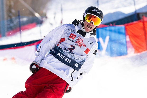 Alex Ferreira in the Men's Ski Halfpipe Final  